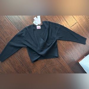 NWT Crush cashmere Milos Crossover sweater